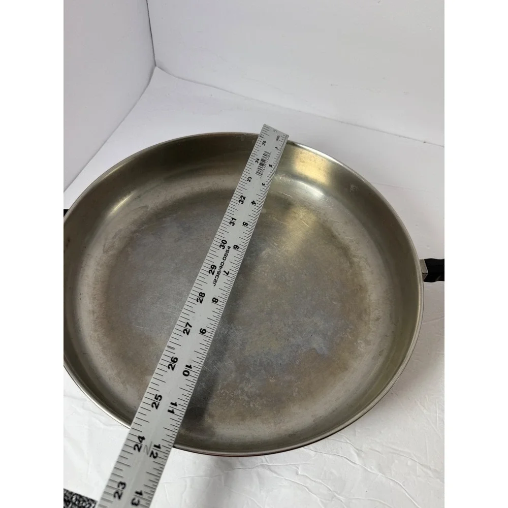 Farberware Aluminum Clad Stainless Steel 12 Inch Skillet with High Dome Lid USA